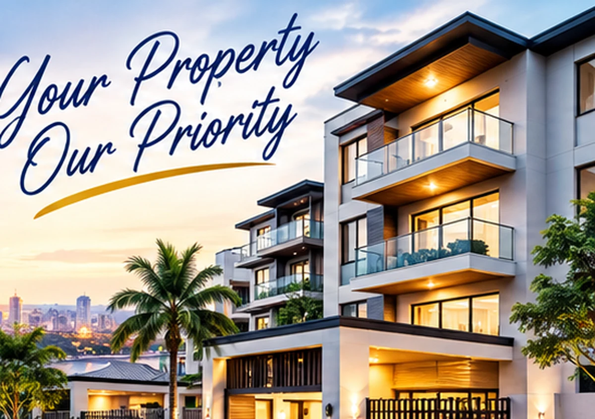 Modern residential property with landscaped grounds